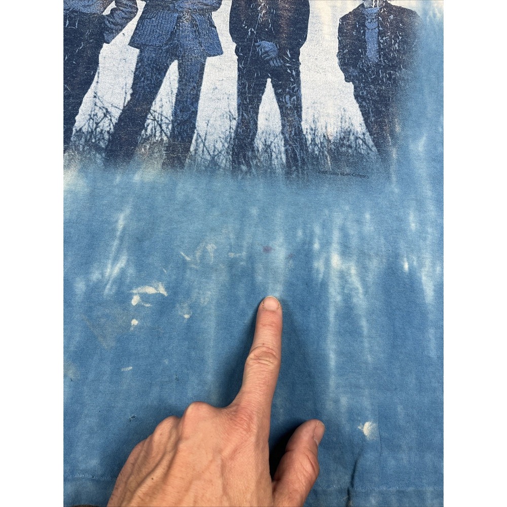 Vintage The Doors Shirt Medium Waiting for the Sun Liquid Blue Tour Concert‎ Y2K - Picture 6 of 10